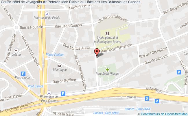 Hôtel De Voyageurs Dit Pension Mon Plaisir, Ou Hôtel Des Iles Britanniques  Cannes