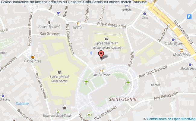 Immeuble Dit Anciens Greniers Du Chapitre Saint-sernin Ou Ancien Dortoir  Toulouse