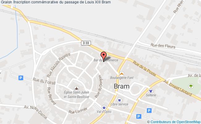 Inscription Commémorative Du Passage De Louis Xiii  Bram