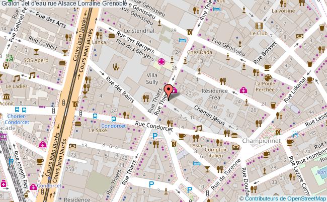 Jet D'eau Rue Alsace Lorraine  Grenoble