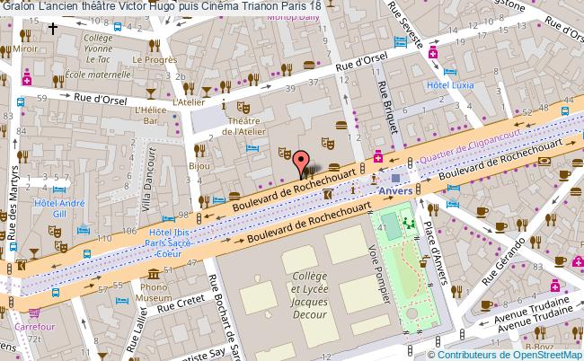 L'ancien Théâtre Victor Hugo Puis Cinéma Trianon  Paris