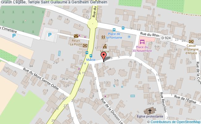 L'église, Temple Saint Guillaume à Gerstheim 