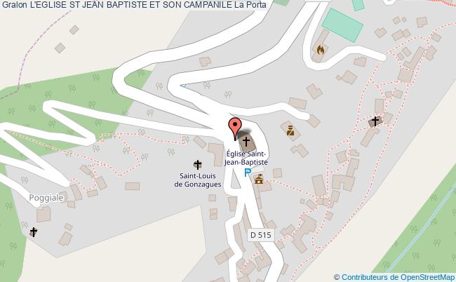 L'eglise St Jean Baptiste Et Son Campanile  La Porta