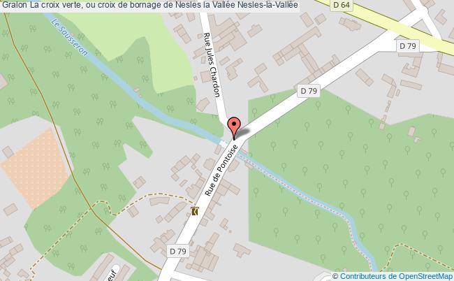 La Croix Verte, Ou Croix De Bornage De Nesles La Vallée  Nesles-la-vallée