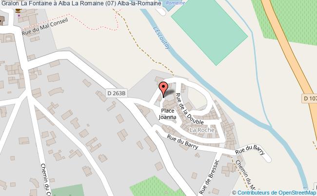 La Fontaine à Alba La Romaine (07)  Alba-la-romaine