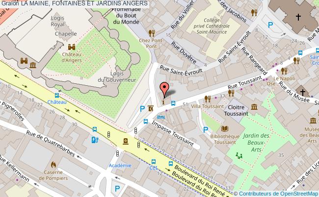 La Maine, Fontaines Et Jardins  Angers