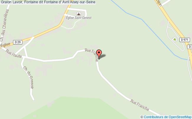 Lavoir, Fontaine Dit Fontaine D' Avril  Aisey-sur-seine