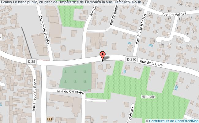 Le Banc Public, Ou Banc De L'impératrice De Dambach La Ville  Dambach-la-ville
