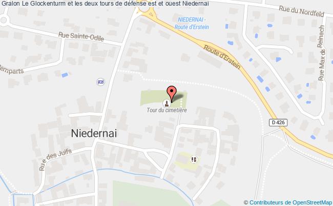 Le Glockenturm Et Les Deux Tours De Défense Est Et Ouest  Niedernai