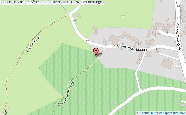 Le Mont De Sène Dit "les Trois Croix"  Dezize-lès-maranges