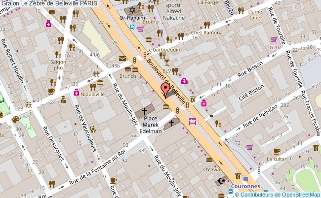 Le Zèbre De Belleville  Paris