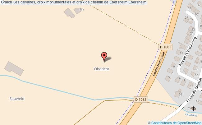 Les Calvaires, Croix Monumentales Et Croix De Chemin De Ebersheim 