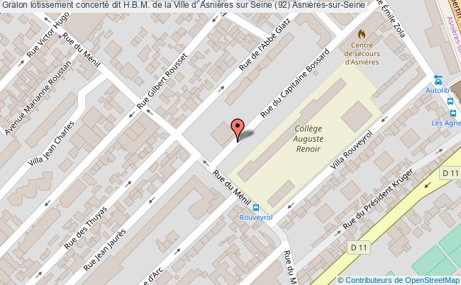 Lotissement Concerté Dit H.b.m. De La Ville D' Asnières Sur Seine (92)  Asnières-sur-seine