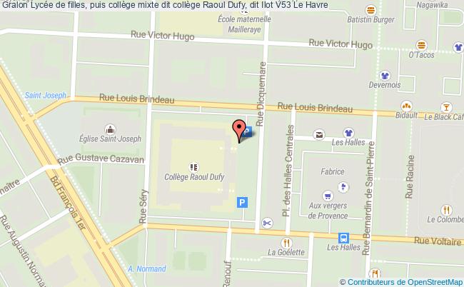 Lycée De Filles, Puis Collège Mixte Dit Collège Raoul Dufy, Dit Ilot V53  Le Havre