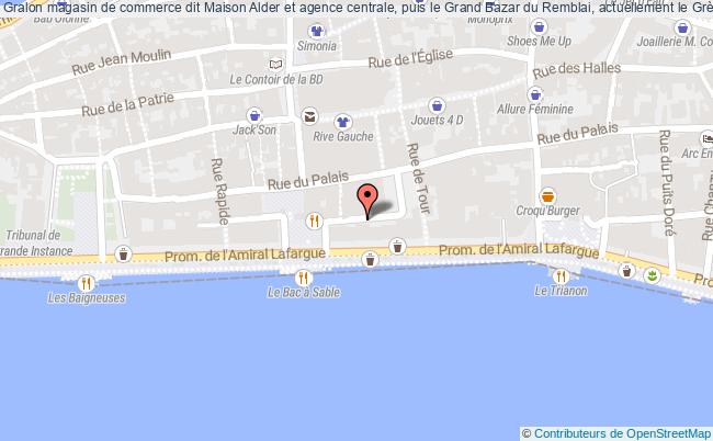 Magasin De Commerce Dit Maison Alder Et Agence Centrale, Puis Le Grand Bazar Du Remblai, Actuellement Le Grès Artisanal  Les Sables-d'olonne