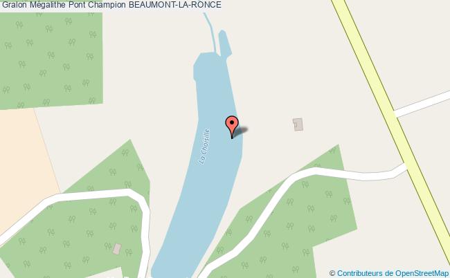 Mégalithe Pont Champion  Beaumont-la-ronce