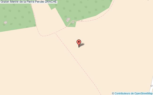 Menhir De La Pierre Percée  Draché