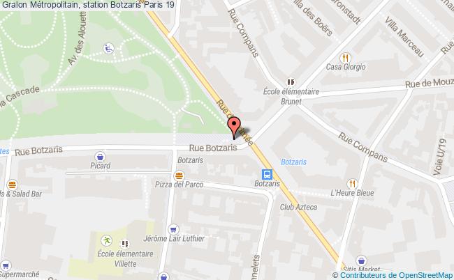 Métropolitain, Station Botzaris  Paris