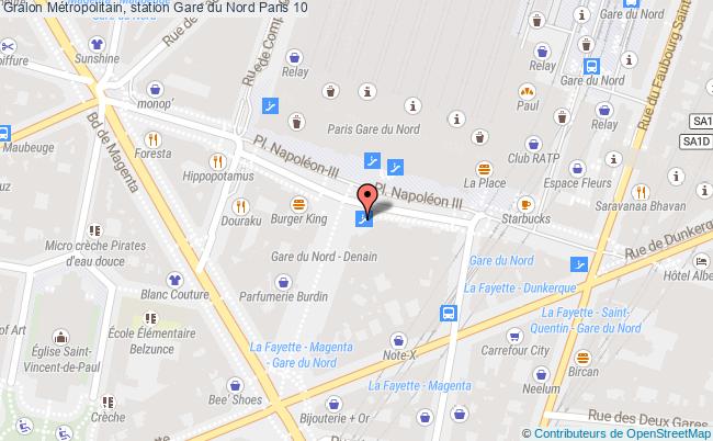 Métropolitain, Station Gare Du Nord  Paris