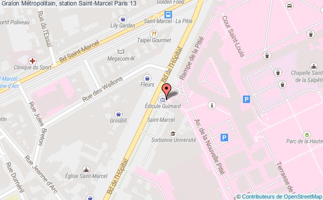 Métropolitain, Station Saint-marcel  Paris