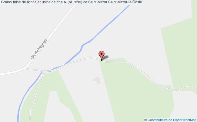 Mine De Lignite Et Usine De Chaux (bluterie) De Saint-victor  Saint-victor-la-coste