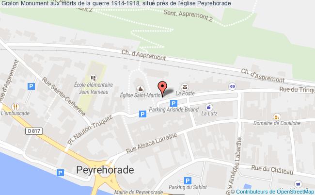 Monument Aux Morts De La Guerre 1914-1918, Situé Près De L'église  Peyrehorade