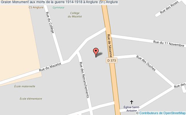 Monument Aux Morts De La Guerre 1914-1918 à Anglure (51) 