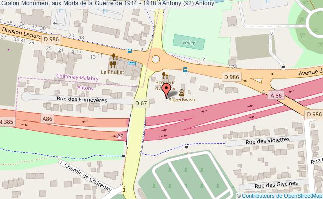 Monument Aux Morts De La Guerre De 1914 - 1918 à Antony (92) 