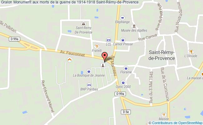 Monument Aux Morts De La Guerre De 1914-1918  Saint-rémy-de-provence