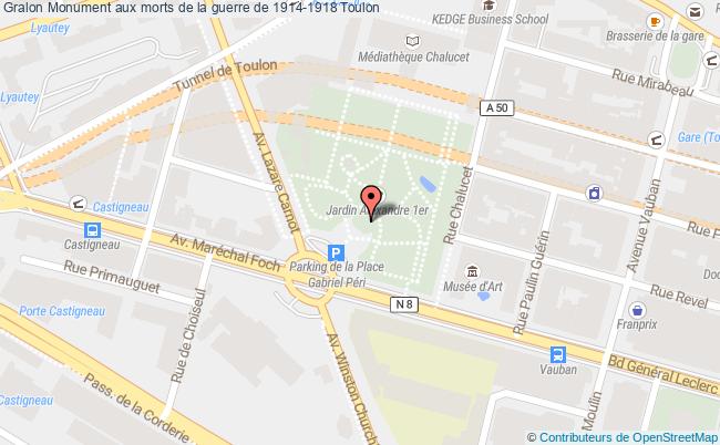 Monument Aux Morts De La Guerre De 1914-1918  Toulon