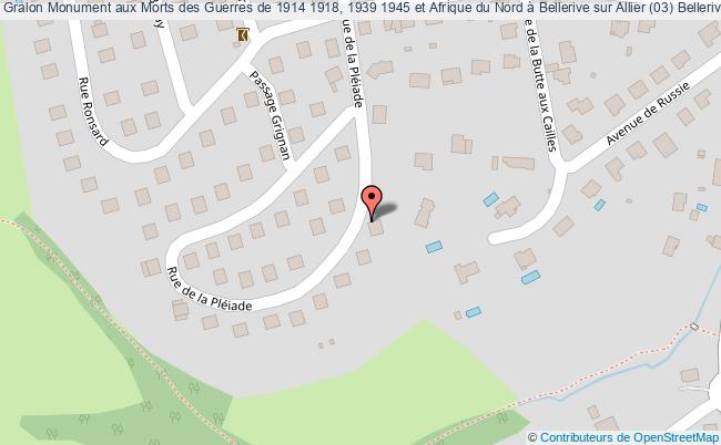 Monument Aux Morts Des Guerres De 1914 1918, 1939 1945 Et Afrique Du Nord à Bellerive Sur Allier (03)  Bellerive-sur-allier