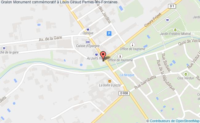 Monument Commémoratif à Louis Giraud  Pernes-les-fontaines
