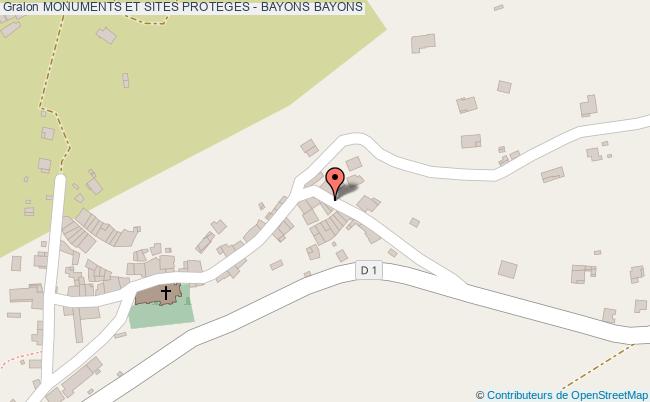 Monuments Et Sites Proteges - Bayons 