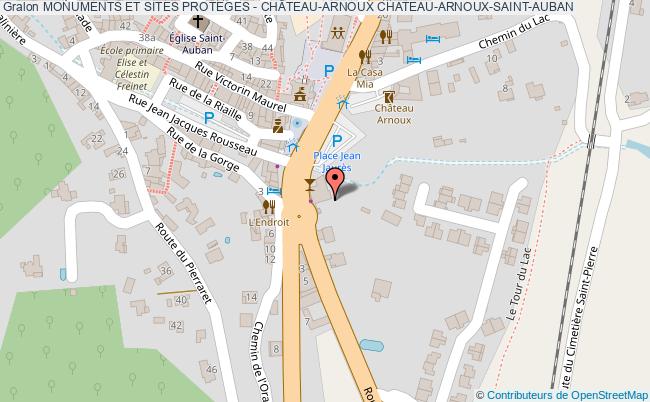 Monuments Et Sites Proteges - ChÂteau-arnoux  Château-arnoux-saint-auban