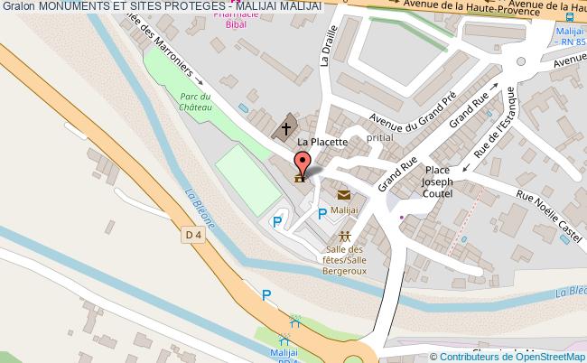 Monuments Et Sites Proteges - Malijai 