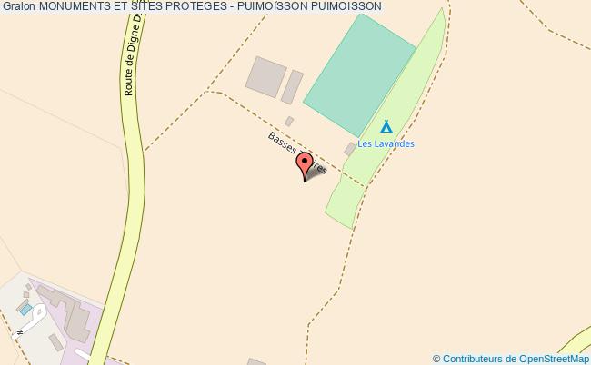 Monuments Et Sites Proteges - Puimoisson 