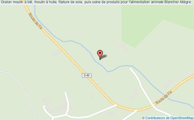 Moulin à Blé, Moulin à Huile, Filature De Soie, Puis Usine De Produits Pour L'alimentation Animale Blancher  Allègre