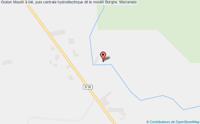 Moulin à Blé, Puis Centrale Hydroélectrique Dit Le Moulin Borgne.  Marcenais
