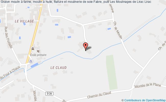 Moulin à Farine, Moulin à Huile, Filature Et Moulinerie De Soie Fabre, Puis Les Moulinages De Lirac 