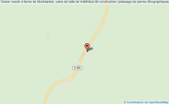 Moulin à Farine De Montdardier, Usine De Taille De Matériaux De Construction (polissage De Pierres Lithographiques) Guy, Usine De Mise En Bouteilles Des Eaux Minérales De La Source Verdier  Pommiers