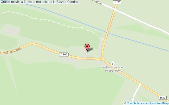 Moulin à Farine Et Martinet De La Baume  Cendras