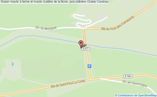 Moulin à Farine Et Moulin à Plâtre De La Borie, Puis Plâtrière Chalier  Cendras