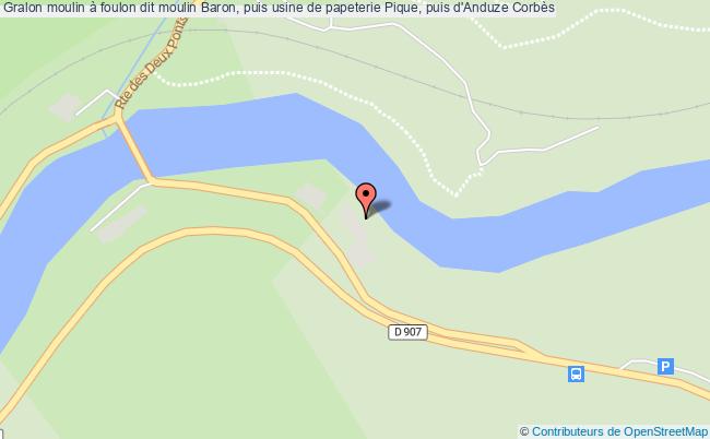 Moulin à Foulon Dit Moulin Baron, Puis Usine De Papeterie Pique, Puis D'anduze  Corbès