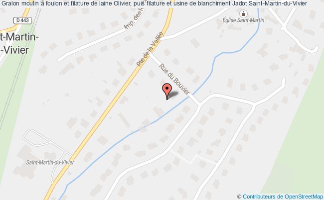 Moulin à Foulon Et Filature De Laine Olivier, Puis Filature Et Usine De Blanchiment Jadot  Saint-martin-du-vivier