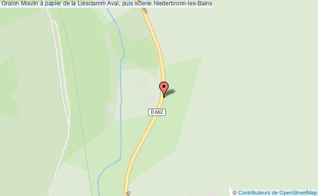 Moulin à Papier De La Liesclamm Aval, Puis Scierie  Niederbronn-les-bains