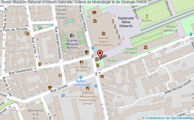 Muséum National D'histoire Naturelle/ Galerie De Minéralogie Et De Géologie  Paris