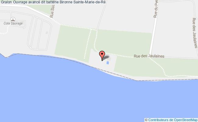 Ouvrage Avancé Dit Batterie Bironne  Sainte-marie-de-ré