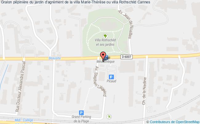 Pépinière Du Jardin D'agrément De La Villa Marie-thérèse Ou Villa Rothschild  Cannes