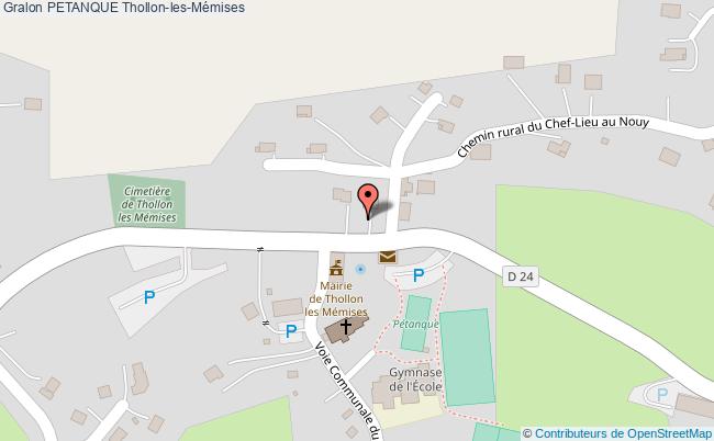 Petanque  Thollon-les-mémises