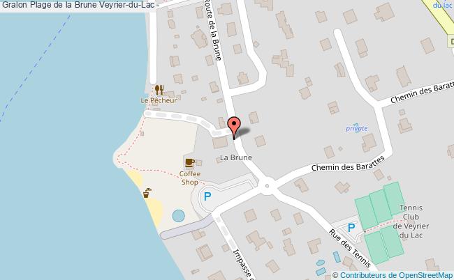 Plage De La Brune  Veyrier-du-lac